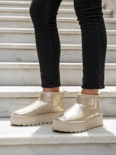 Royalfashion Damen Plateau-Schneestiefel a'la Dagodo