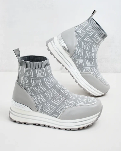 Royalfashion Damen Sportliche High Sneakers Lori