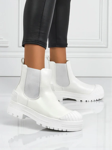 Ботильйони на платформі зі штучної шкіри Amber Veil