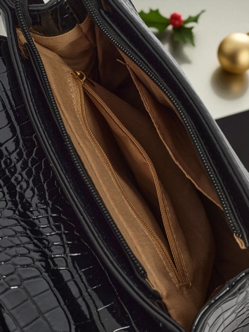 Лакована маленька жіноча сумочка з еко-шкіри Orlina