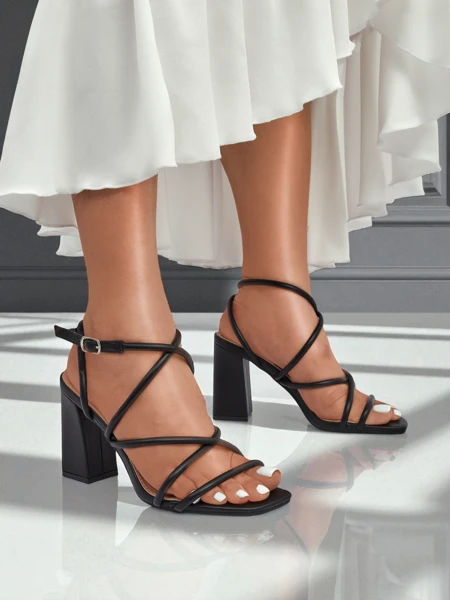 Royalfashion Damen Blockabsatz Sandalen Elysia