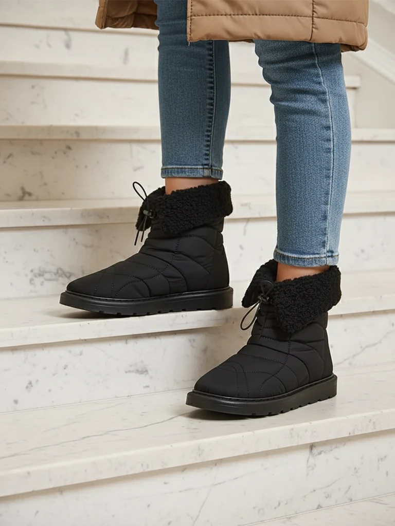 Royalfashion Damenstiefel wie Schneestiefel. Angebot