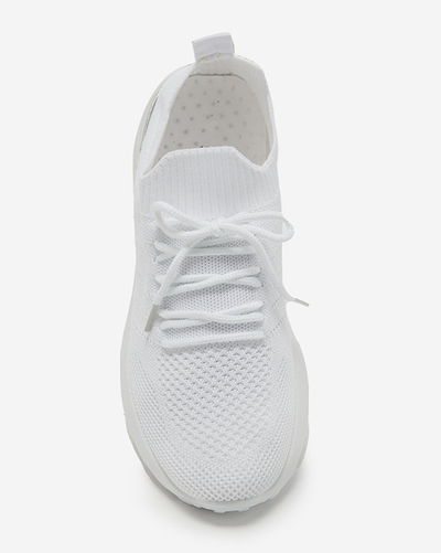 Erina Weiße Stoff-Sportschuhe für Damen - Schuhe