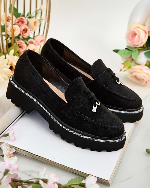 Royalfashion Жіночі мокасини з цирконами Ali