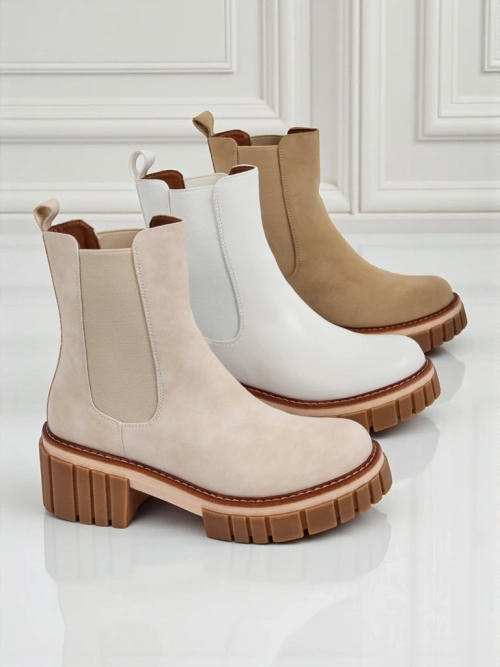 Ботки на підборах з еко нубуку Amber Walk