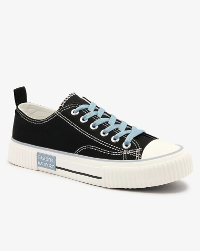 Schwarze Damen-Sneakers zum Schnüren Tasabba- Footwear