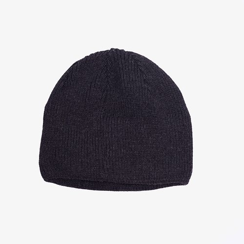 Чорна чоловіча утеплена шапка