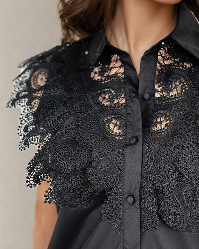 Royalfashion Damen-Spitzenhemd
