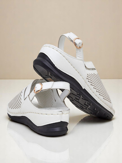 Royalfashion Damen Sandalen mit niedrigem Keilabsatz Mira