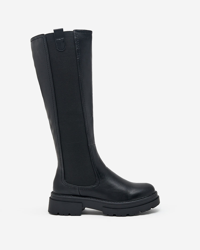 Чорні чоботи Moda для елегантності