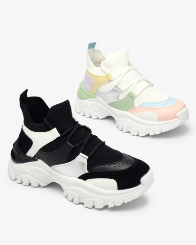 Weiß-schwarze Damen-Sportschuhe Ziragga- Footwear
