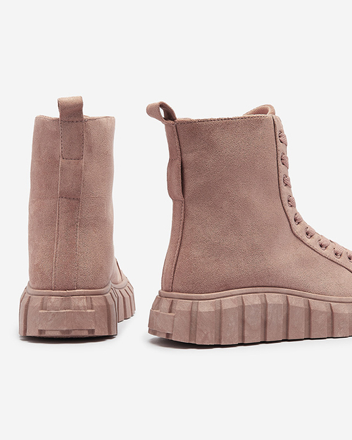 Рожеві жіночі черевики з екозамші Alolu- Footwear