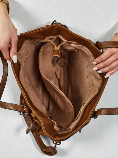 Damen Shopper Handtasche Daville aus Öko-Wildleder