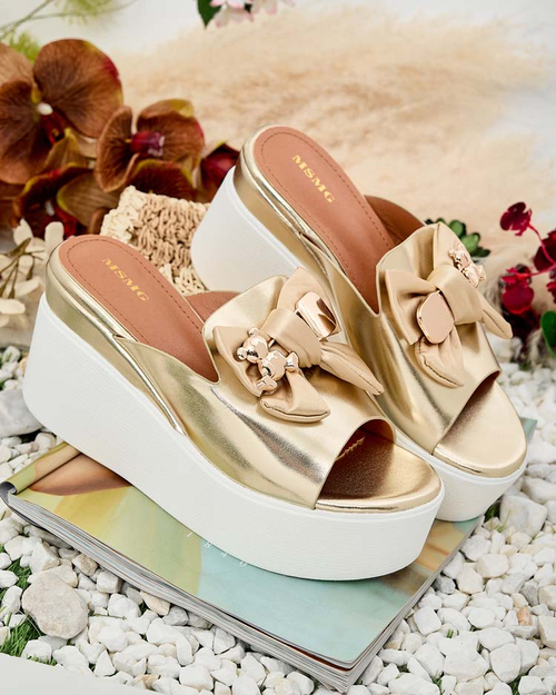 Royalfashion Жіночі шльопанці Dalimes на котурні