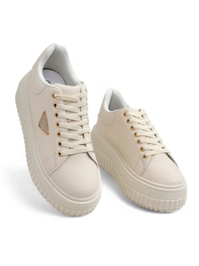 Royalfashion Damen Plattform Sportsneaker mit Alcape-Druck