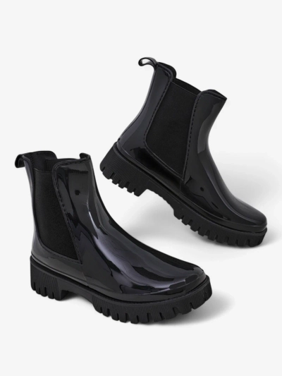 Royalfashion Лаковані жіночі гумові чоботи EriEri