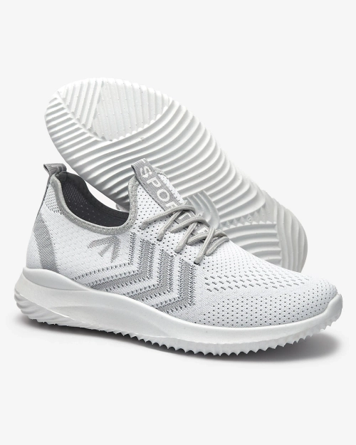 Тканинні жіночі спортивні кросівки білого кольору Leridis - Взуття