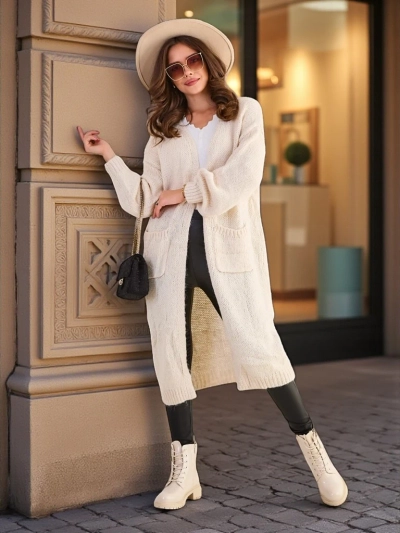 Royalfashion gestrickte Damen-Strickjacke