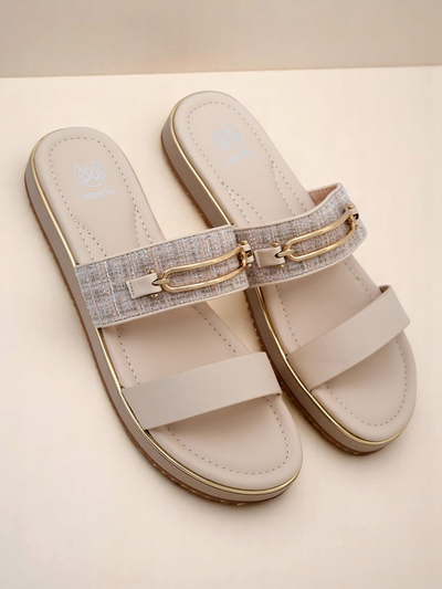 Royalfashion Damen-Pantoletten mit flacher Sohle Mamma