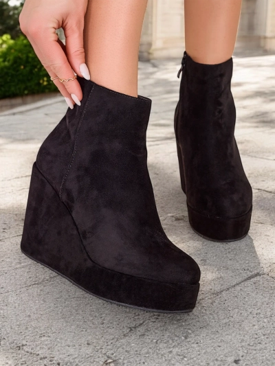 Royalfashion Damen Keilabsatz Stiefeletten Sieffa