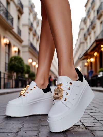 Royalfashion Damen Plattform Sportsneakers Oviger