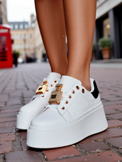Royalfashion Damen Plattform Sportsneakers Oviger