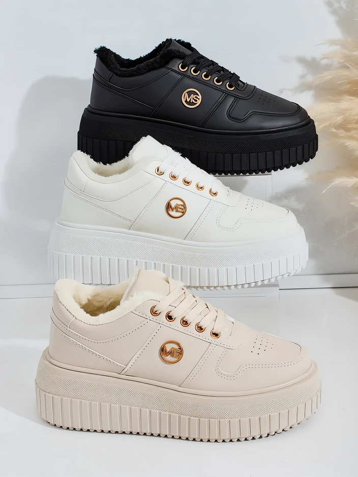 Royalfashion Warme Damen-Sneakers mit Fell Rozit