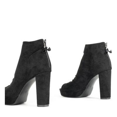 Schwarze Stiefel am Pfosten mit Öffnung Marisha - Footwear