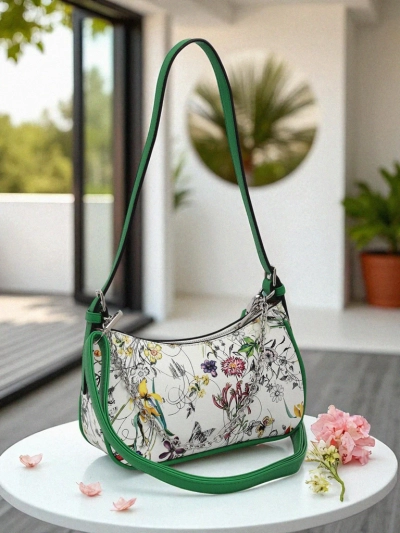 Royalfashion Маленька жіноча сумочка з екошкіри з квітковим візерунком Lily Bloom