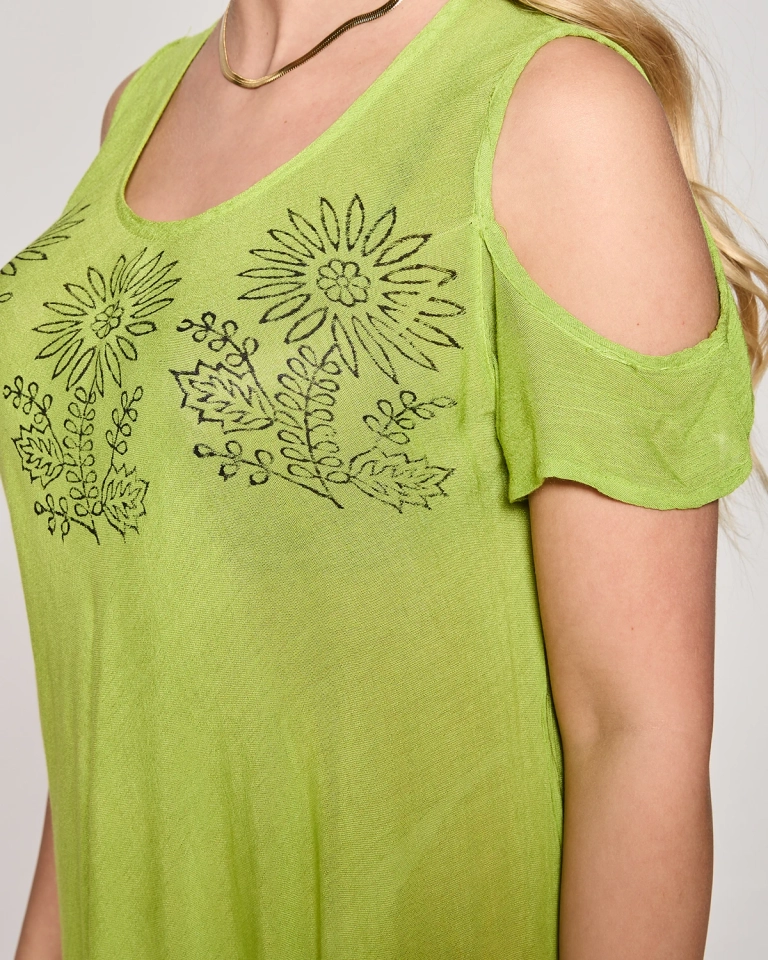 Grünes Damen-Strandkleid Tagesdecke - Kleidung