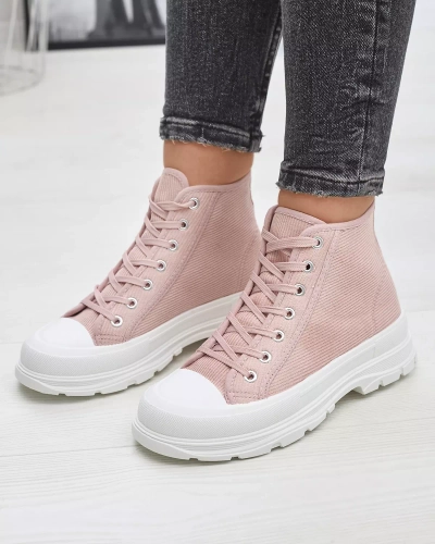 Rosa gerippte Damen-Sneaker Somali - Footwear