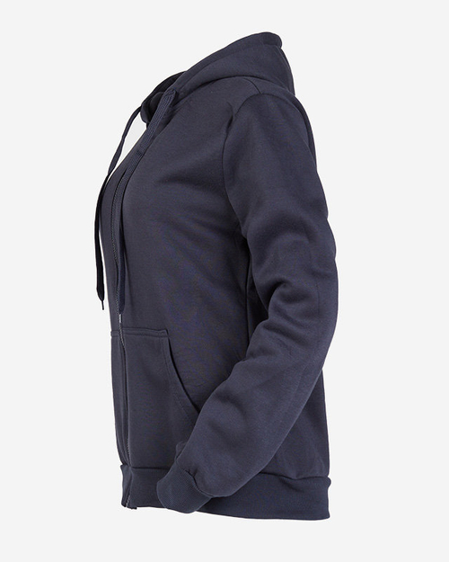 Темно-сіре жіноче худі з капюшоном