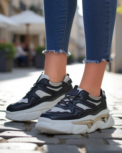 Royalfashion Damenschuhe auf dicker Sohle Lesalli