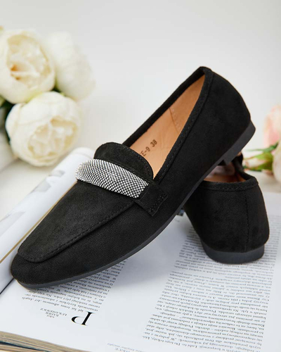 Royalfashion Damen Mokassins eko Wildleder Rellpes