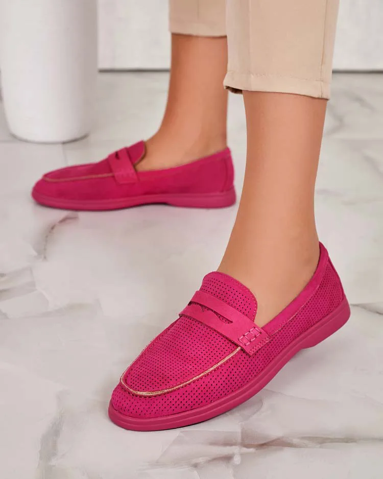 Royalfashion Damen durchbrochene Mokassins Sierro