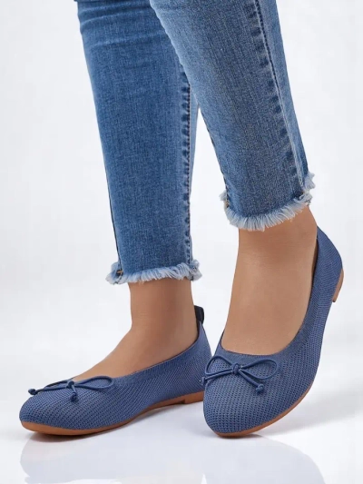 Royalfashion Damen Stoff Ballerinas Magger
