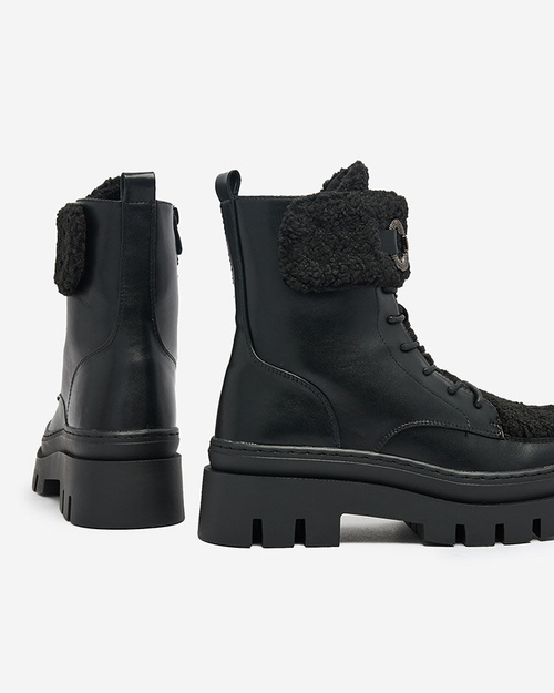 Royalfashion Жіночі черевики з овчиною Faeltone