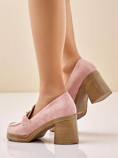 Royalfashion Жіночі мокасини на блоці Qeroy