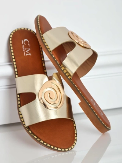 Royalfashion Damen-Pantoletten mit flacher Sohle Glam Bliss