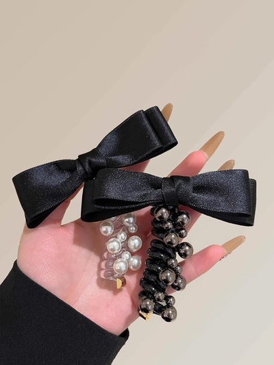 Royalfashion Гумка для волосся-спіраль з бантиком Spirabella