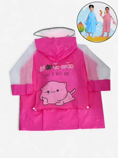 Royalfashion Kinder-Regenmantel Kitty Splash