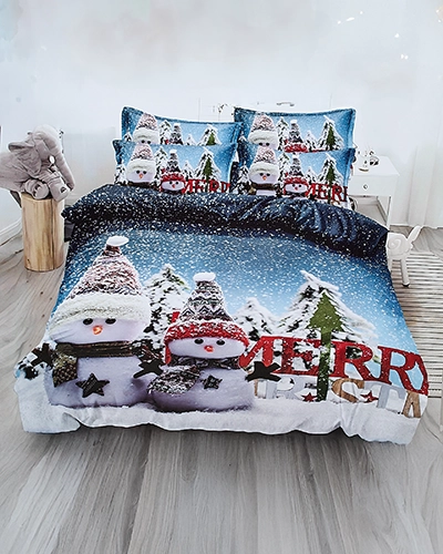 Royalfashion Weihnachtsbettwäsche 200x220 Set 4-TEILIG