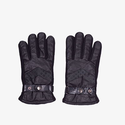Schwarzer isolierter Herrenhandschuh - Handschuhe
