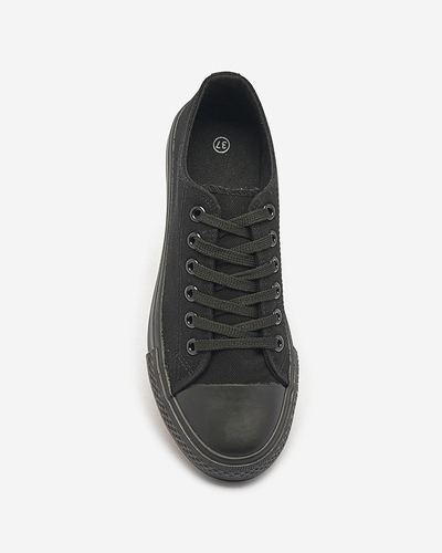 Schwarze klassische Damen-Schnürsneaker Ogisa - Schuhe