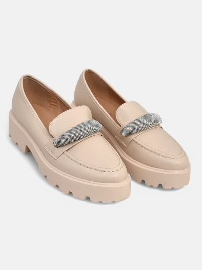 Royalfashion Damen-Mokassins mit Zirkonsteinen Emerne