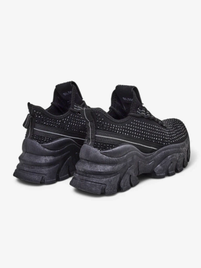 Royalfashion Damen Sport Sneakers mit Strass Blysco