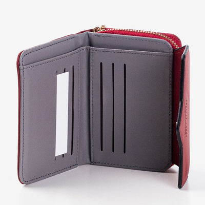 Маленький бордовий гаманець для жінок - Гаманець