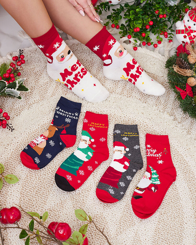 Royalfashion Damen-Weihnachtssockenset 5er-Pack