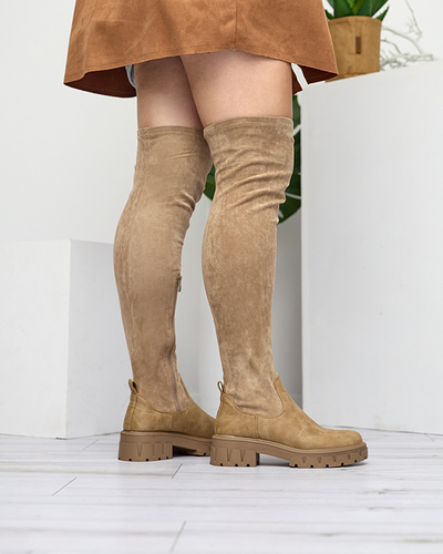 Damenstiefel in khaki Farbe Liki - Footwear