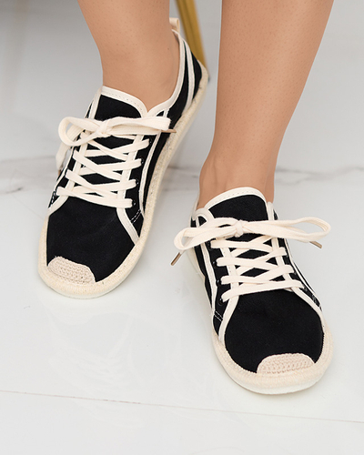Schwarze Mokida-Webschuhe für Damen - Schuhe
